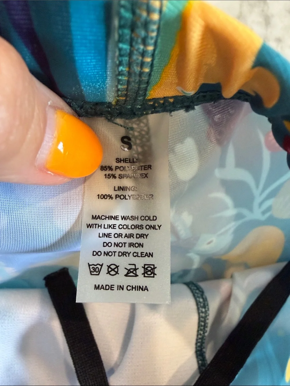 Boys Blue Ocean Print Swim Jammers